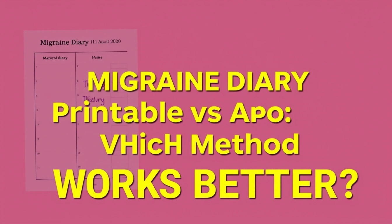 Migraine Diary Printable vs. App: Which Method Works Better?
