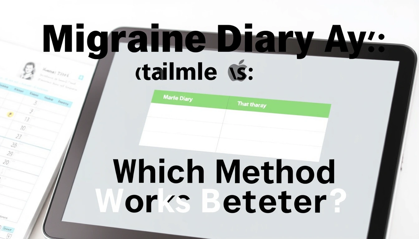Migraine Diary Printable vs. App: Which Method Works Better?